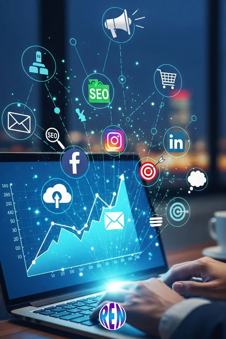 A best digital marketer in Wayanad working on they social media platform